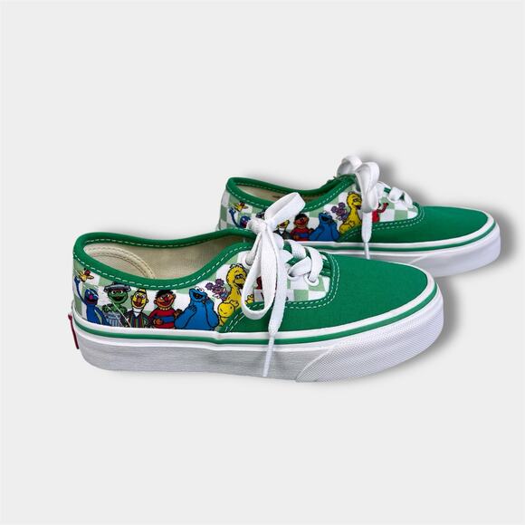 Vans X Sesame Street Little Kids Old Skool Shoe Green Multi 13 - Picture 1 of 9